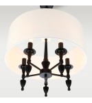 Hampton style pendant lamps - Cosmolight AUSTIN P05203BK-WH Pendant Lamp Black - product 4