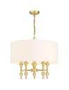 Cosmolight AUSTIN pendant lamp P05197BR-WH Brass