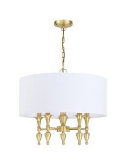 Cosmolight AUSTIN pendant lamp P05197BR-WH Brass - product 2
