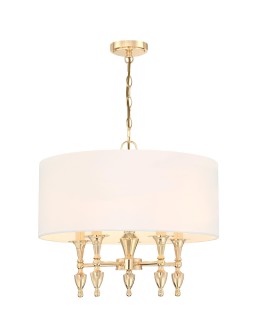 Cosmolight Lampa wisząca AUSTIN P05180AU-WH Złoty