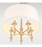 Hampton style pendant lamps - Cosmolight AUSTIN pendant lamp P05180AU-WH Gold. - product 3