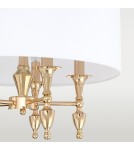 Hampton style pendant lamps - Cosmolight AUSTIN pendant lamp P05180AU-WH Gold. - product 4