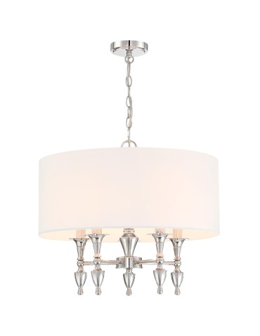 Cosmolight AUSTIN P05173NI-WH Nickel Pendant Lamp