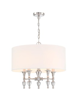 Cosmolight Lampa wisząca AUSTIN P05173NI-WH Nikiel