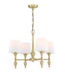 Hampton style pendant lamps - Cosmolight AUSTIN pendant lamp P04159BR-WH Brass - product 1