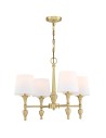 Cosmolight AUSTIN pendant lamp P04159BR-WH Brass