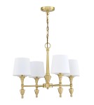Hampton style pendant lamps - Cosmolight AUSTIN pendant lamp P04159BR-WH Brass - product 2