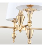Hampton style pendant lamps - Cosmolight AUSTIN pendant lamp P04142AU-WH Gold. - product 3