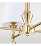 Hampton style pendant lamps - Cosmolight AUSTIN pendant lamp P04142AU-WH Gold. - product 4