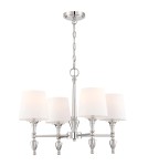 Hampton style pendant lamps - Cosmolight AUSTIN P04135NI-WH Nickel Pendant Lamp - product 1