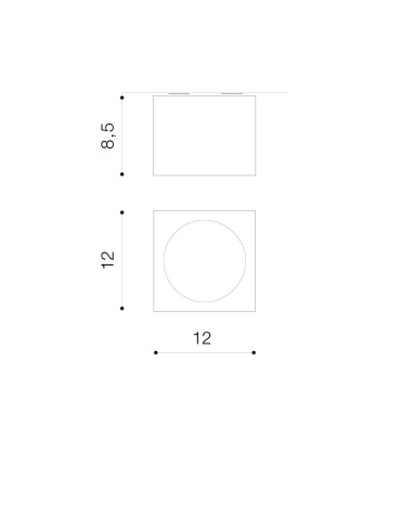 Azzardo ECO ALEX BLACK Surface Mounted Lamp Black AZ1834 - product 2