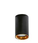 Bathroom ceiling lamps - Azzardo EIGER IP54 BK/GO Surface Mounted Lamp IP54 Black/Gold AZ4261 - product 1