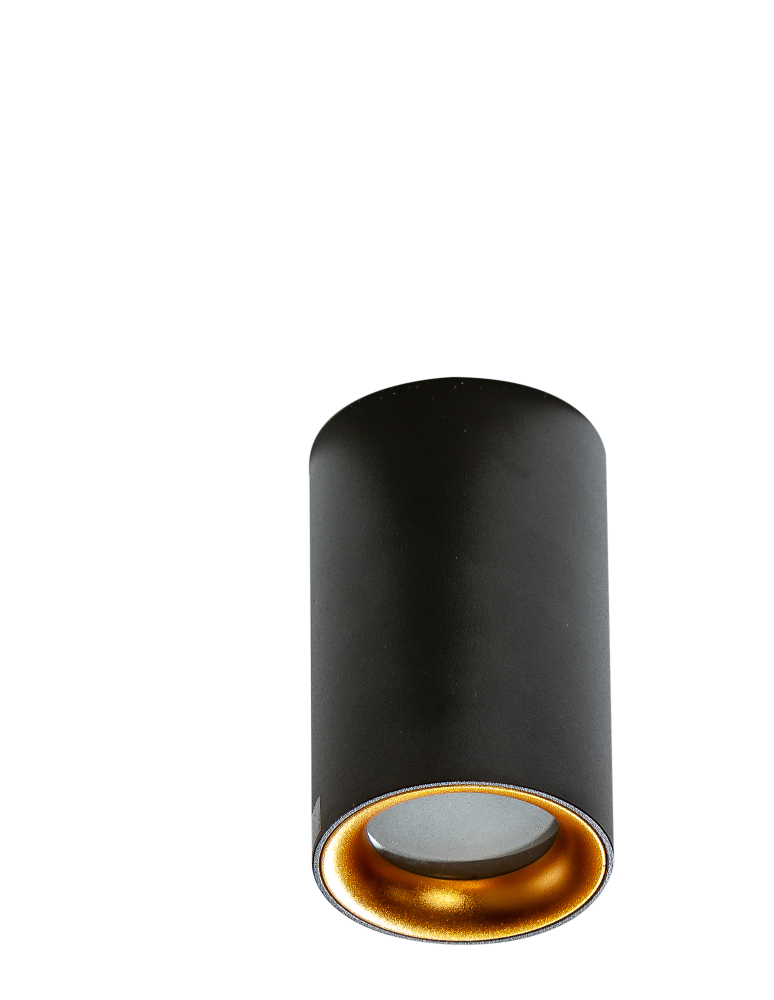 Bathroom ceiling lamps - Azzardo EIGER IP54 BK/GO Surface Mounted Lamp IP54 Black/Gold AZ4261 - product kolory-swiatla.pl 3