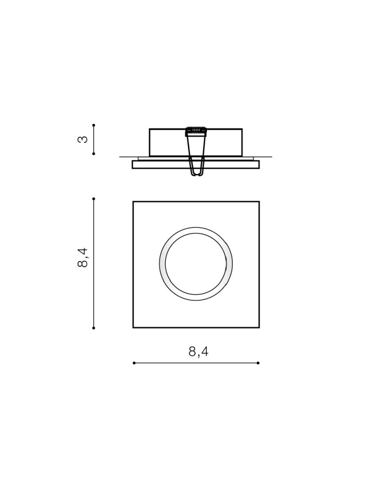 Flush-mounted hermetic lamps - Azzardo IKA S IP65 DGR Flush Mounted Lamp IP65 Dark Gray AZ4231 - product kolory-swiatla.pl 2