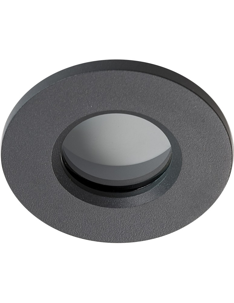 Flush-mounted hermetic lamps - Azzardo IKA R IP65 DGR Flush Mounted Lamp IP65 Dark Gray AZ4232 - product kolory-swiatla.pl 1