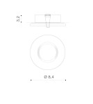 Flush-mounted hermetic lamps - Azzardo IKA R IP65 DGR Flush Mounted Lamp IP65 Dark Gray AZ4232 - product 2