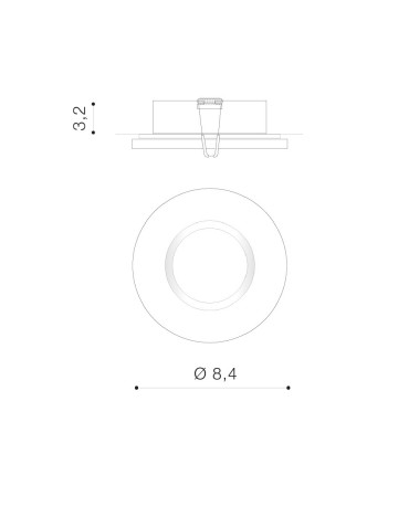 Azzardo IKA R IP65 DGR Flush Mounted Lamp IP65 Dark Gray AZ4232 - product 2