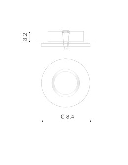 Azzardo IKA R IP65 DGR Flush Mounted Lamp IP65 Dark Gray AZ4232 - product 2