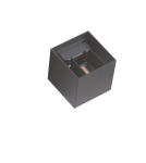 Outdoor wall lamps - Azzardo GAMBINO 4000K DGR Wall lamp/shade IP54 Dark Grey AZ4471. - product 1