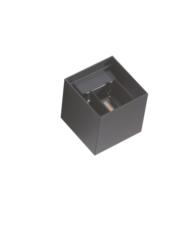 Azzardo GAMBINO 4000K DGR Lampa Ścienna/Kinkiet IP54 Ciemny Szary AZ4471