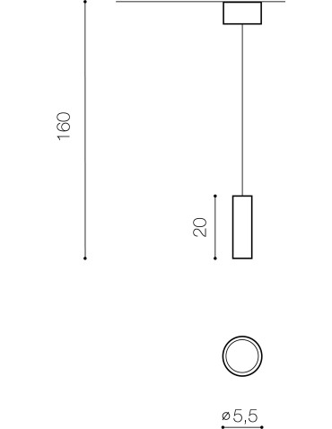 Azzardo GALILEO 1 PENDANT WH Lampa Wisząca Biały AZ4068 - produkt 2