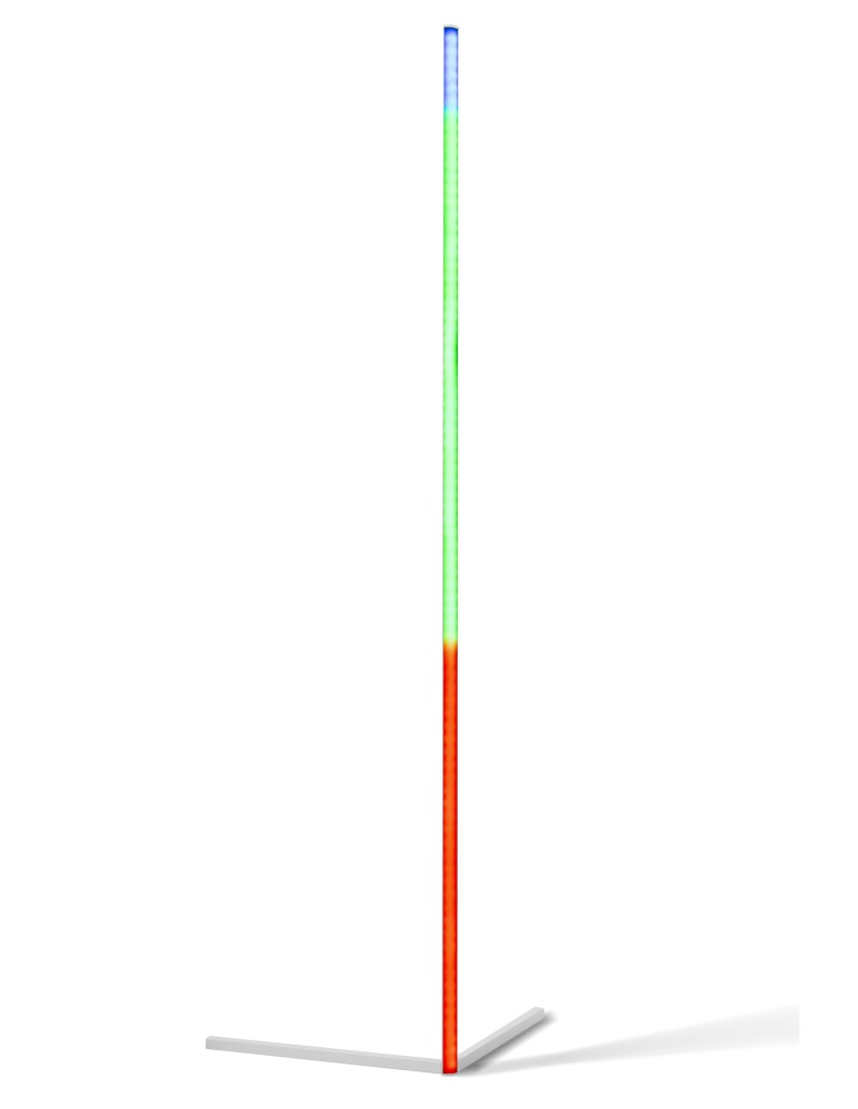 LED floor lamps - Azzardo JOHNNY DIGITAL LED RGB + REMOTE CONTROL WH Floor Lamp White Mat AZ4755. - product kolory-swiatla.pl 1