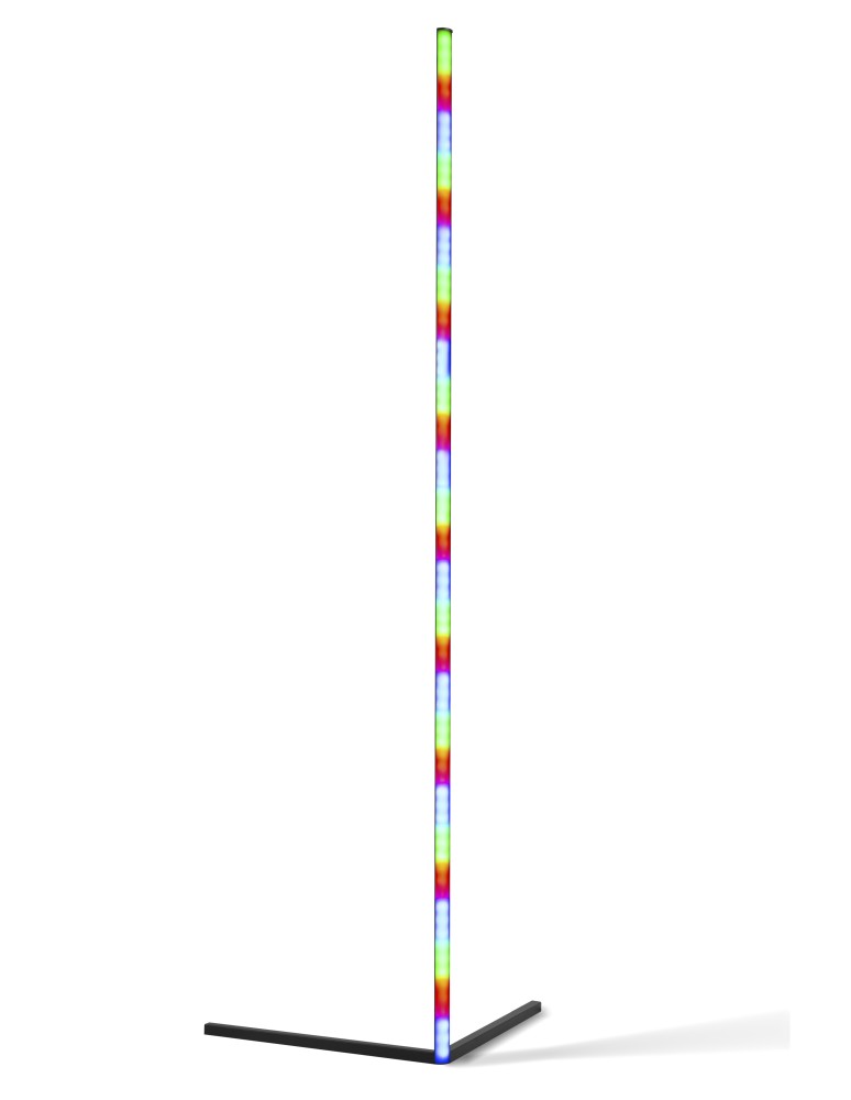 LED floor lamps - Azzardo JOHNNY DIGITAL LED RGB + REMOTE CONTROL BK Floor Lamp Black Mat AZ4754. - product kolory-swiatla.pl 4