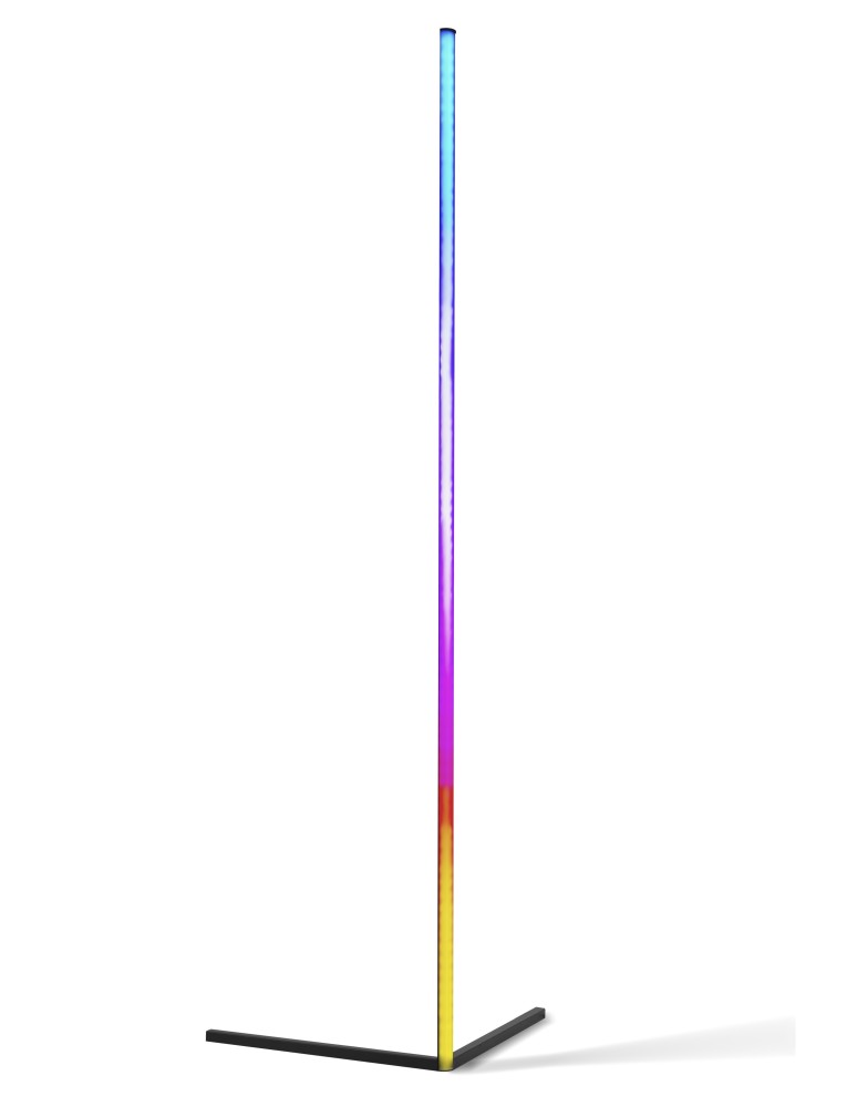 LED floor lamps - Azzardo JOHNNY DIGITAL LED RGB + REMOTE CONTROL BK Floor Lamp Black Mat AZ4754. - product kolory-swiatla.pl 1
