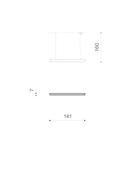 Azzardo LINNEA 140 PENDANT CCT BK Pendant Lamp Black AZ4571 - product 2