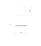 Pendant lamps over desk - Azzardo LINNEA 112 PENDANT CCT WH Pendant Lamp White AZ4570. - product 2