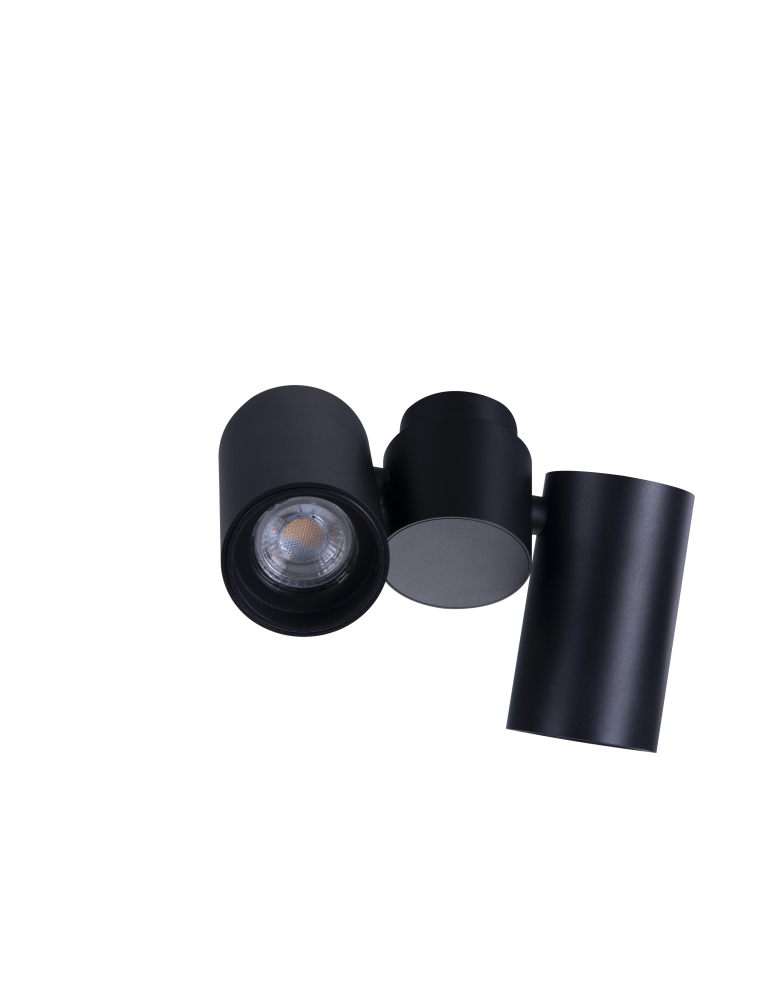 Ceiling spotlights - Azzardo MAKALU 2 BK Surface Mounted Lamp Black AZ4212 - product kolory-swiatla.pl 5