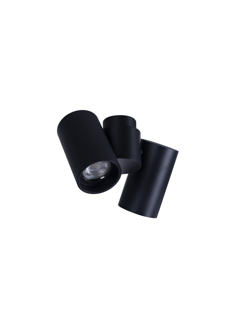 Ceiling spotlights - Azzardo MAKALU 2 BK Surface Mounted Lamp Black AZ4212 - product kolory-swiatla.pl 6