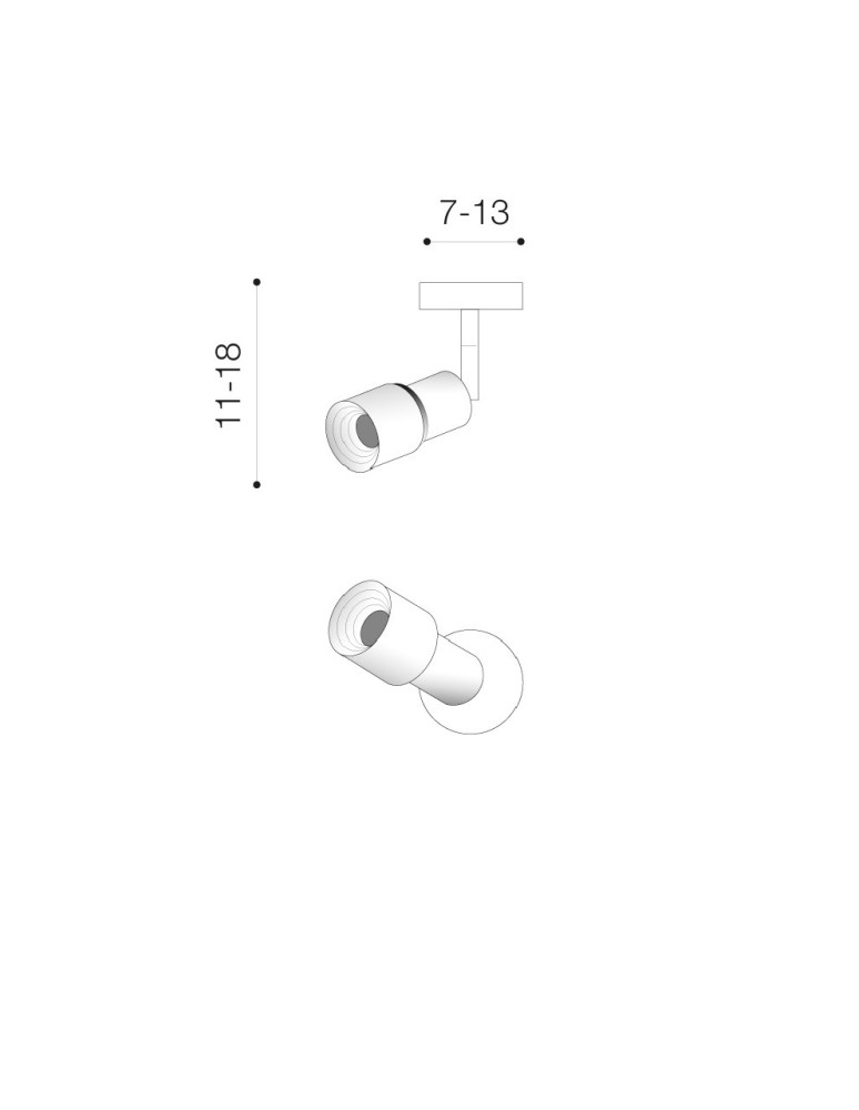 Ceiling spotlights - Azzardo LUMI 3000K WH Ceiling or Wall Spotlight White AZ4556 - product kolory-swiatla.pl 3