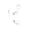 Ceiling spotlights - Azzardo LUMI 3000K BK Ceiling or Wall Spotlight Black AZ4555. - product 5