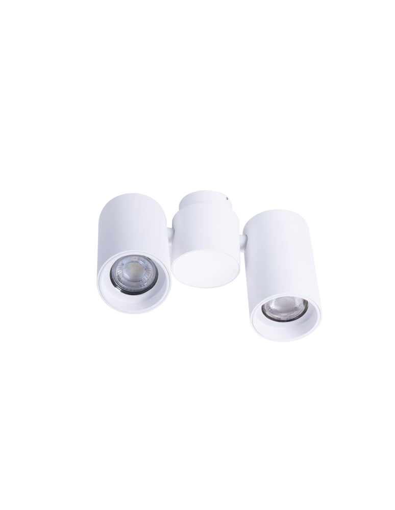 Ceiling spotlights - Azzardo MAKALU 2 WH Surface Mounted Lamp White AZ4213 - product kolory-swiatla.pl 1
