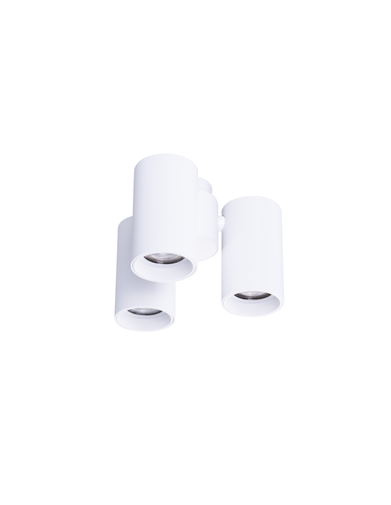 Ceiling spotlights - Azzardo MAKALU 3 WH Surface Mounted Lamp White AZ4215 - product kolory-swiatla.pl 3