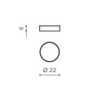 Plafonds with remote control - Azzardo MONZA R 22 CCT + REMOTE CONTROL (BK) Surface Mounted Lamp Black AZ4758 - product 2