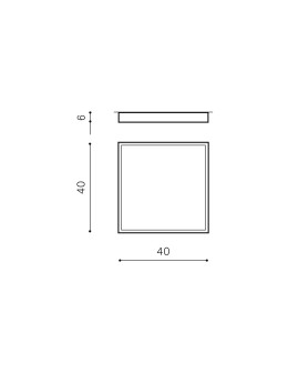 Azzardo MONZA S 40 CCT + REMOTE CONTROL (BK) Lampa Natynkowa Czarny AZ4776 - produkt 2