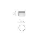 Outdoor ceiling lamps - Azzardo APULIA R IP54 LED 10W 800lm 3000K Outdoor White Ceiling Light AZ4334. - product 2