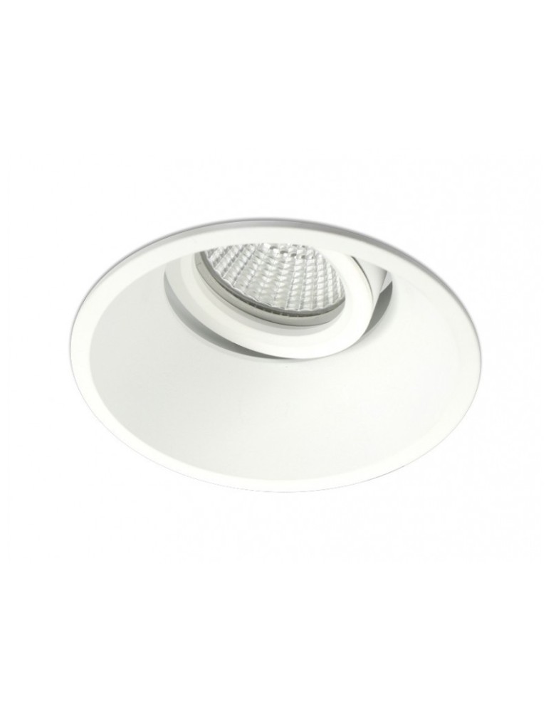 Round flush-mounted lamps - BPM KONI 1xGU10 Recessed Swinging 45o White 3160.01 - product kolory-swiatla.pl 1