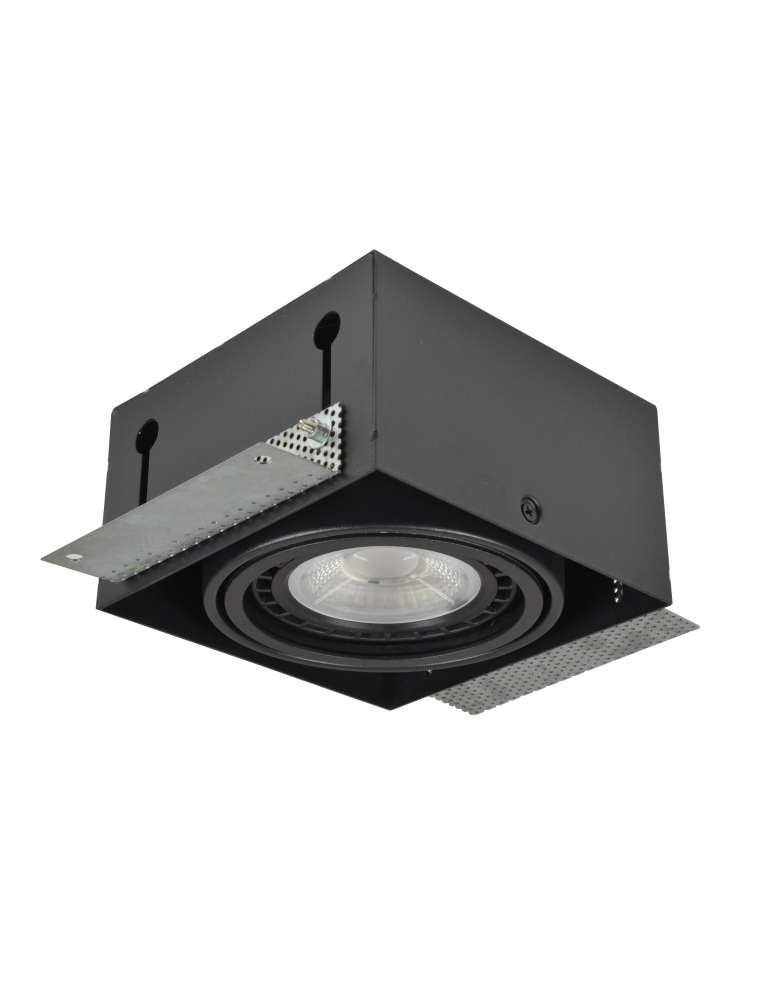 Frameless flush-mounted lamps - trimless - Azzardo NOVA GIPS BLACK/BLACK 1xES111 Recessed Black AZ2872 - product kolory-swiatla.pl 2