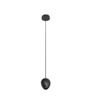 LED pendant lamps - Azzardo OVUM 1 PENDANT BLACK 1xLED Pendant Black AZ3095 - product 1