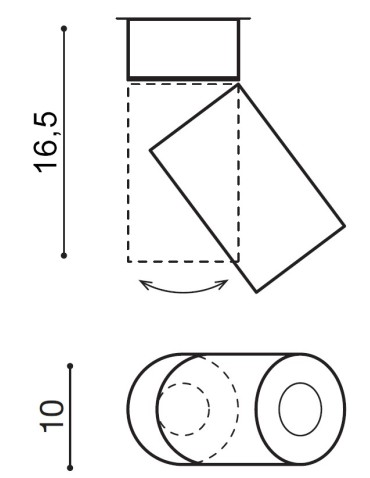 Azzardo SIENA 20W 3000K BLACK 1xLED Ceiling Spotlight Black AZ2218 - product 2