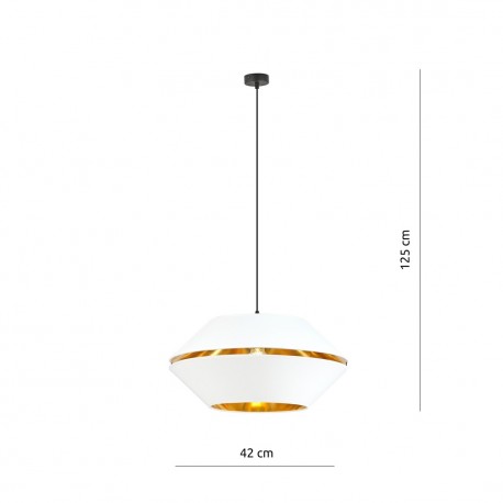 Emibig PIANO 1 WHITE/GOLD Lampa wisząca Czarny 1182/1