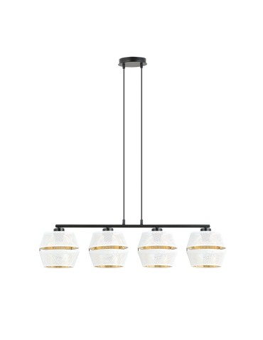 Emibig MALIA 4 WHITE/GOLD Lampa wisząca Czarny 1184/4 - produkt 2