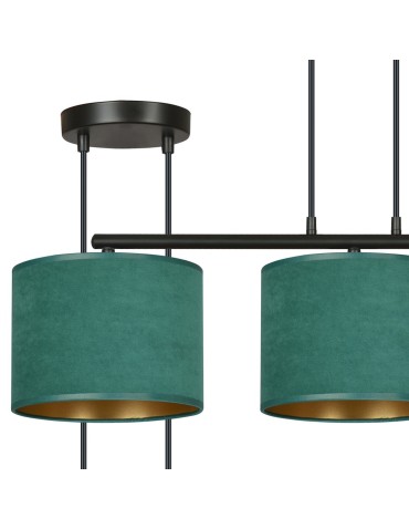 Emibig HILDE 3 BL GREEN LAMPA WISZĄCA CZARNY 1051/3 - produkt 2