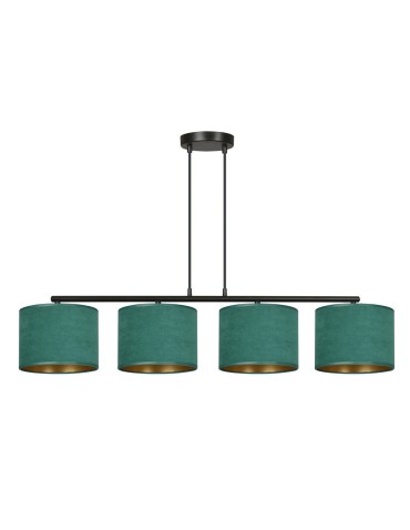 Emibig HILDE 4 BL GREEN PENDING LAMP BLACK 1051/4