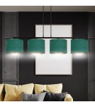 4 point pendant lamps - Emibig HILDE 4 BL GREEN PENDING LAMP BLACK 1051/4 - product 7