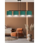 4 point pendant lamps - Emibig HILDE 4 BL GREEN PENDING LAMP BLACK 1051/4 - product 8