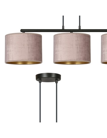 Emibig HILDE 3 BL ROSE LAMPA WISZĄCA CZARNY 1053/3 - produkt 2